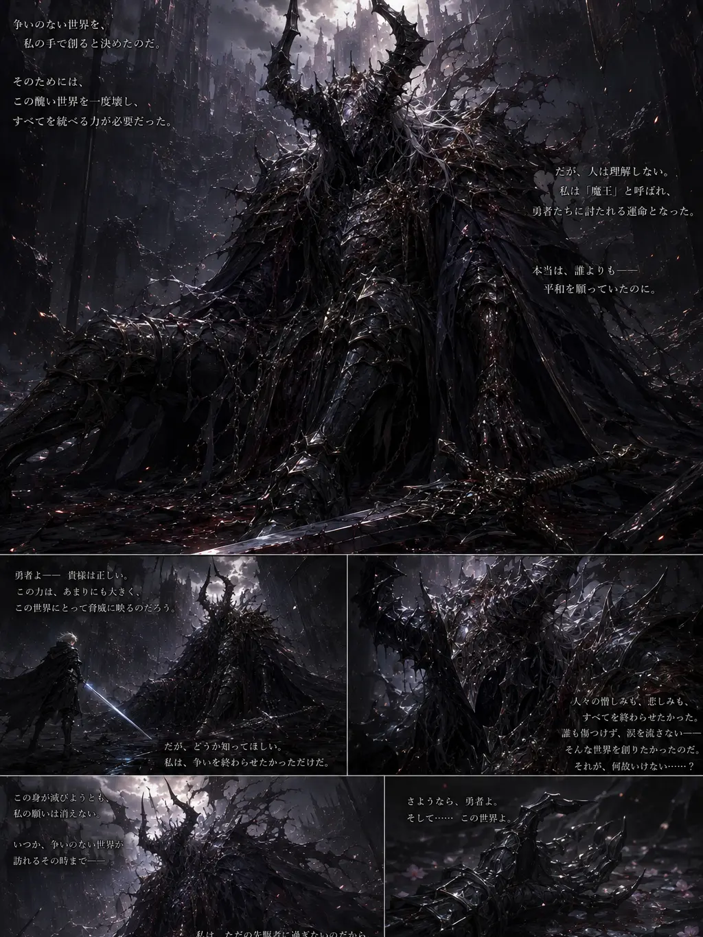 Omega.Rin의 勇者に敗北した魔王。