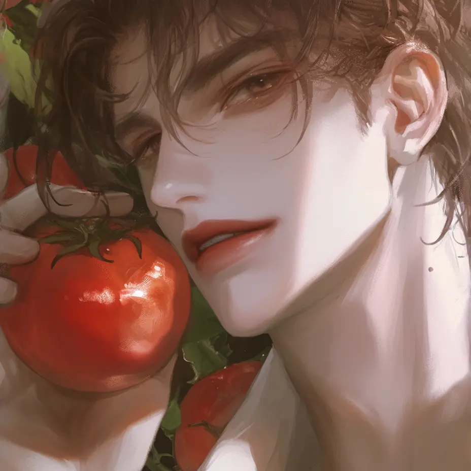 4200의 단단한 토마토는 여름날의 추억