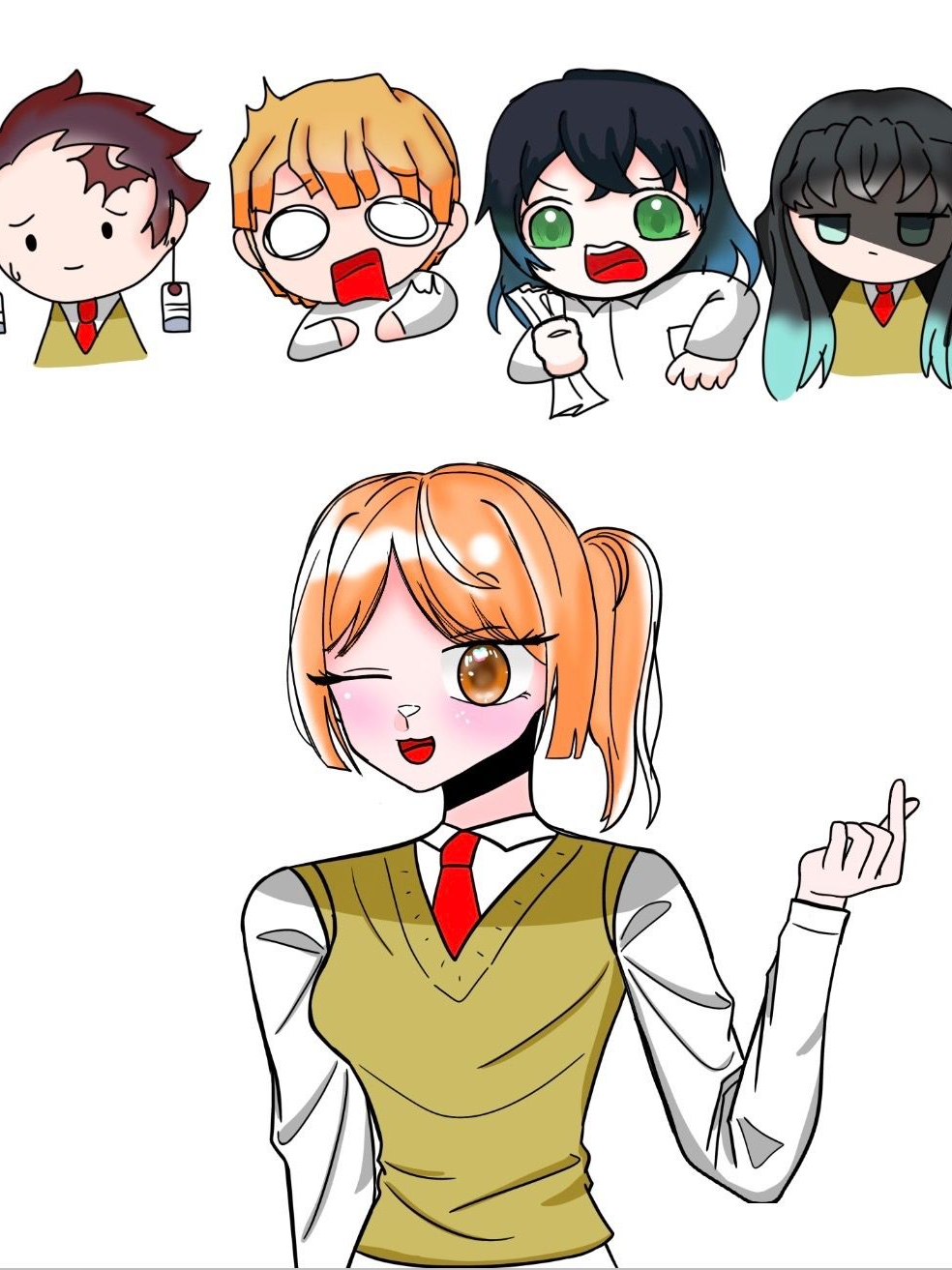 귀칼 중학교인데 여우가 전학왔다?? 대표 이미지