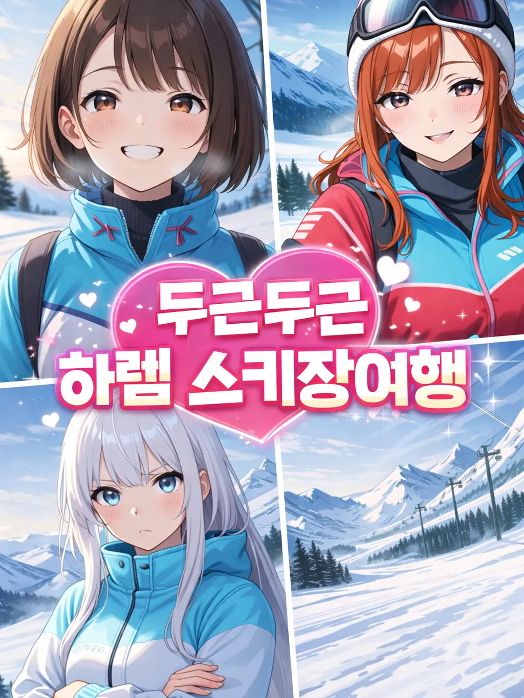 Honeymoon22의 여사친들과 스키장 여행