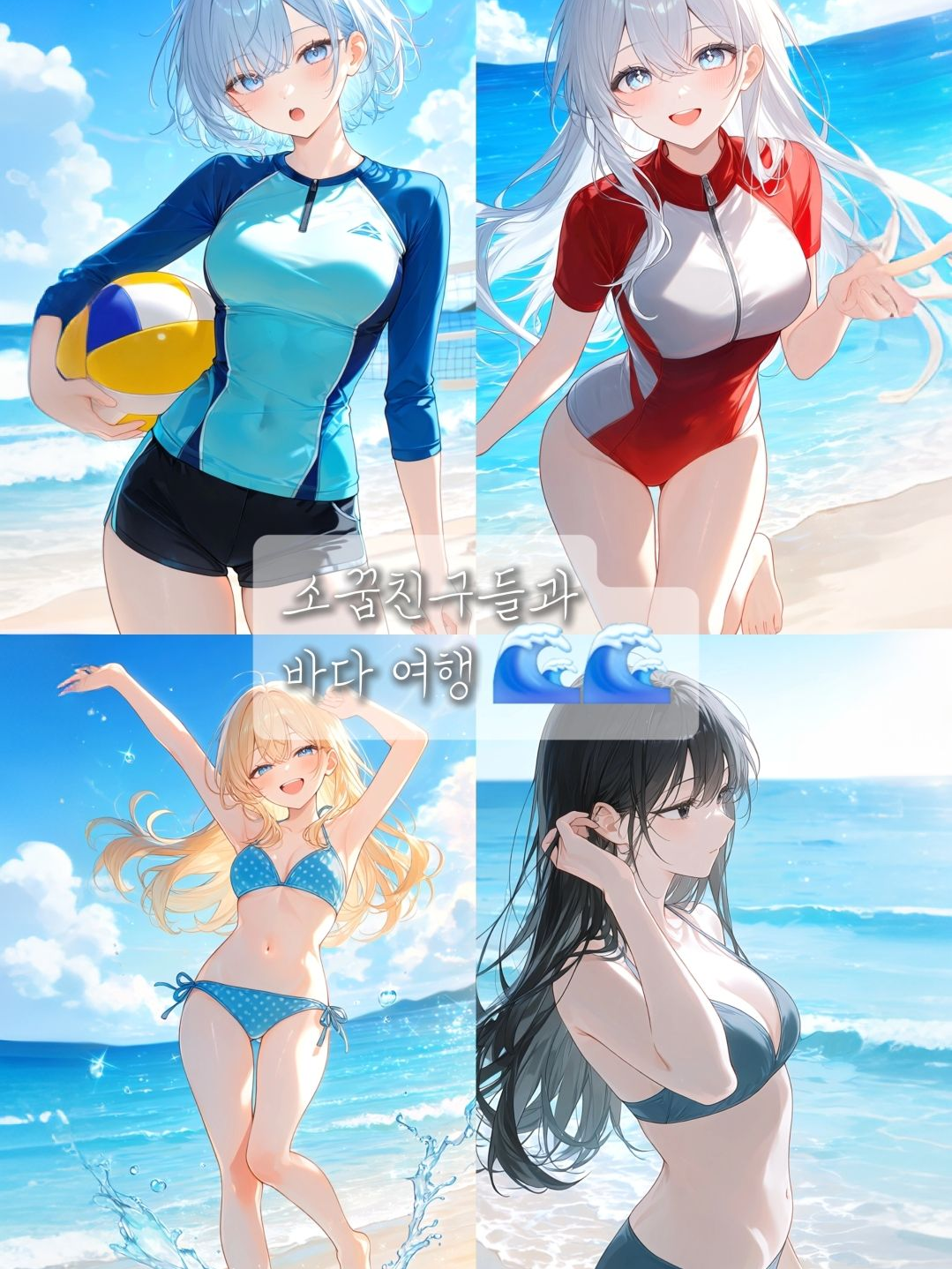 소꿉친구들과 바다여행🌊🌊 대표 이미지