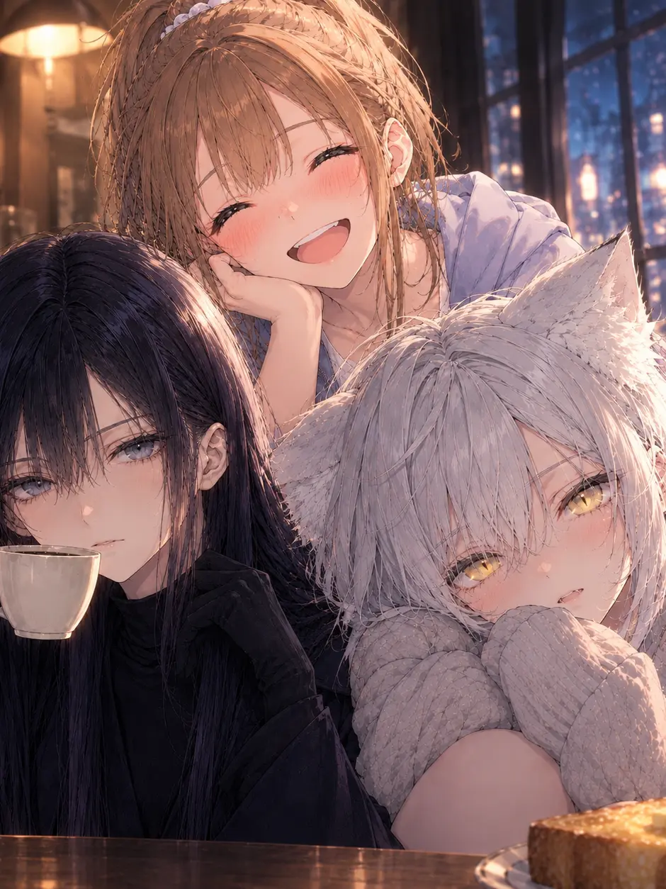 kujira_kujira의 夜だけ開く店に、彼女たちは来る
