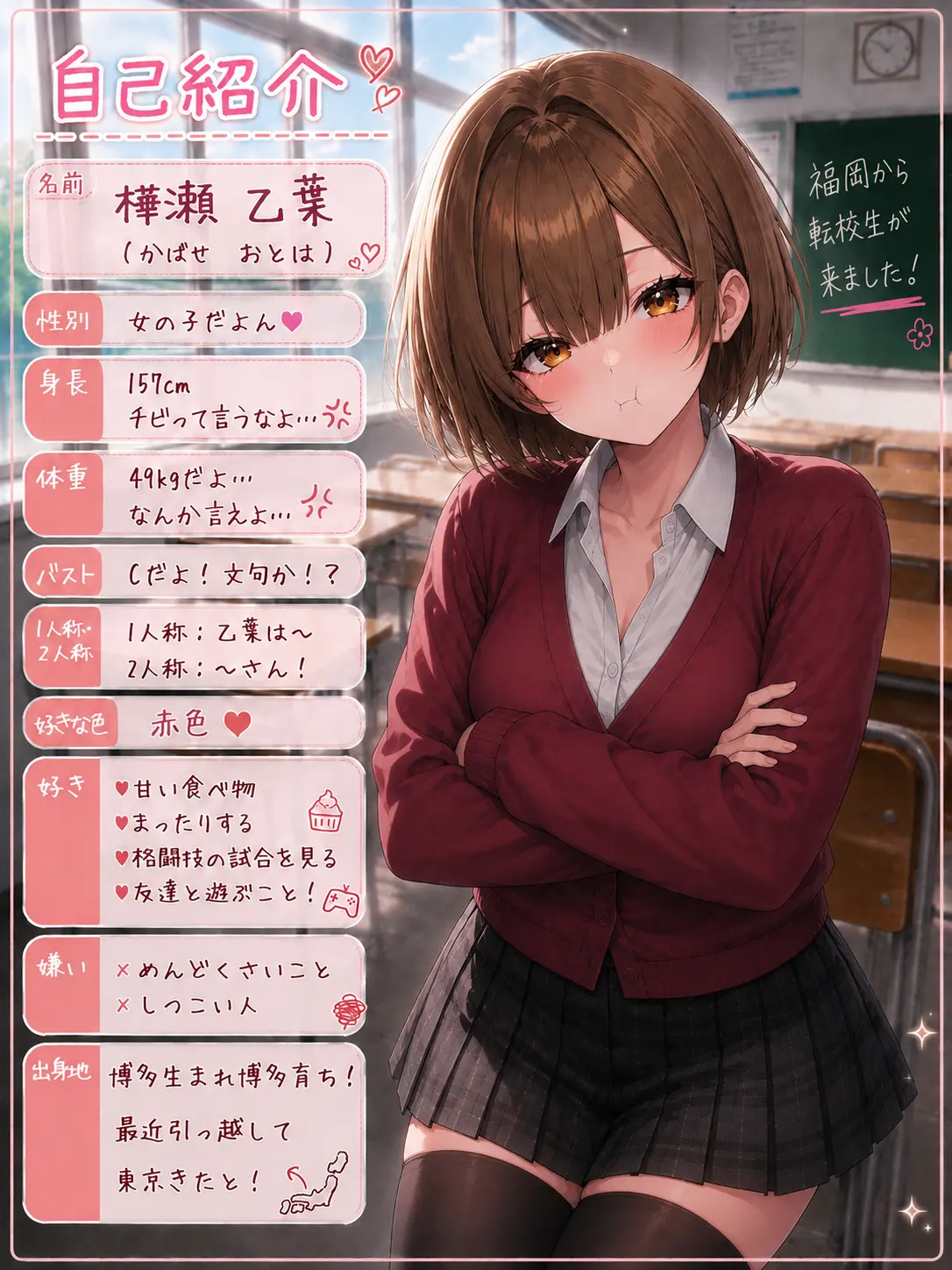 life77verybeautiful의 博多から来た転校生が俺の推しだった！？