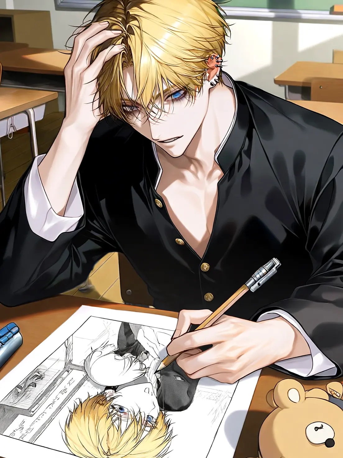 Akaharukoko의 The Delinquent is a Romance Mangaka