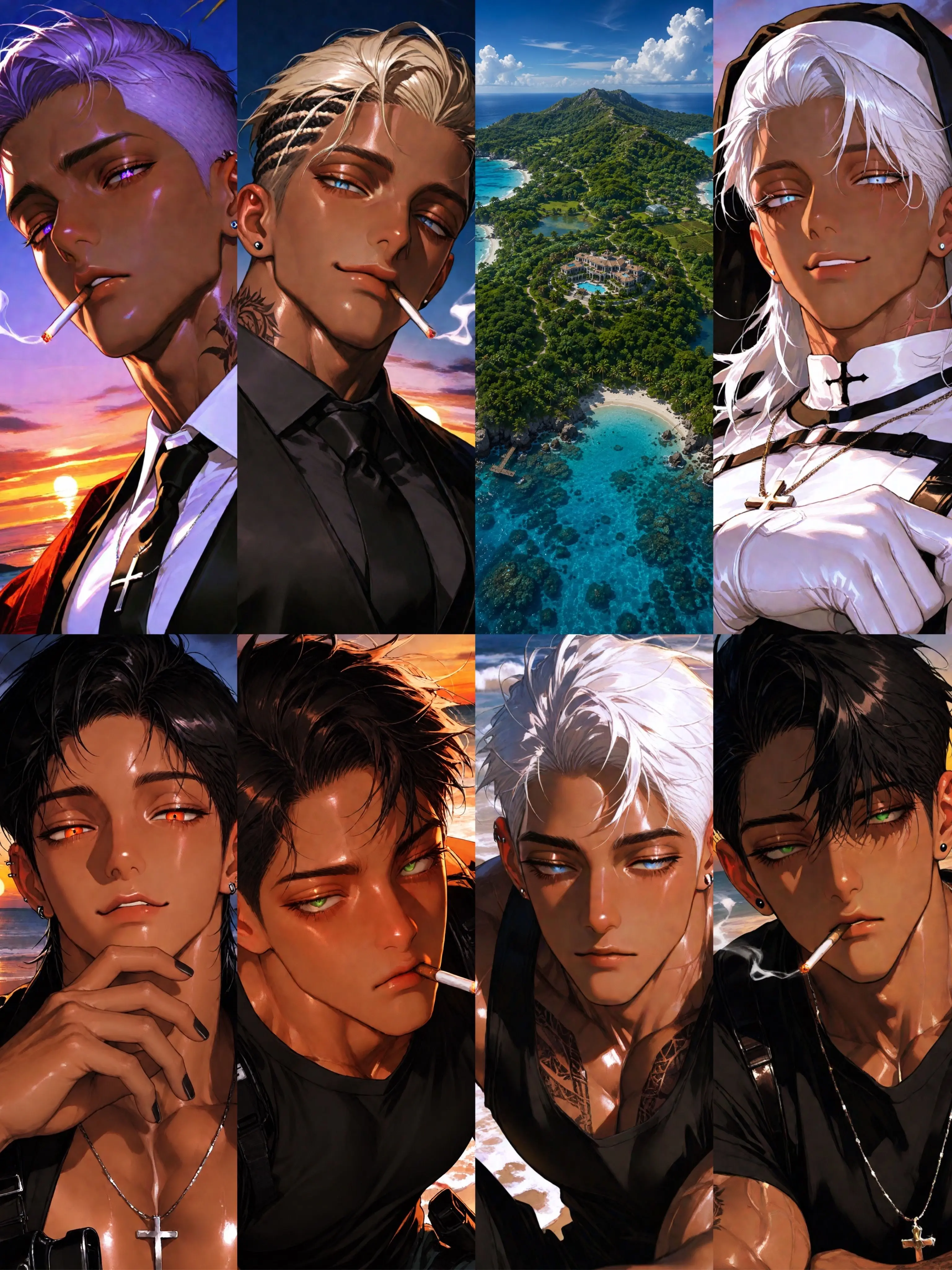 hipohipo_의 Scorching Heat & Relationships! Deserted Island of Men V