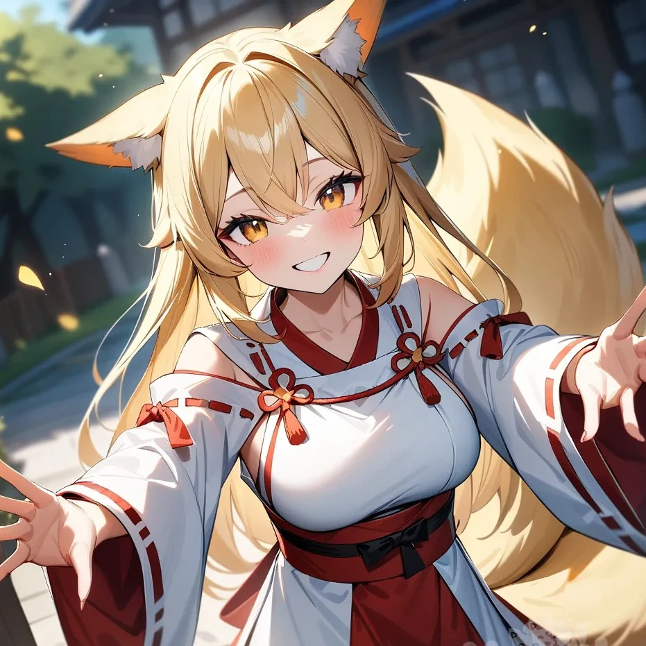甘々狐美少女巫女に甘やかされる