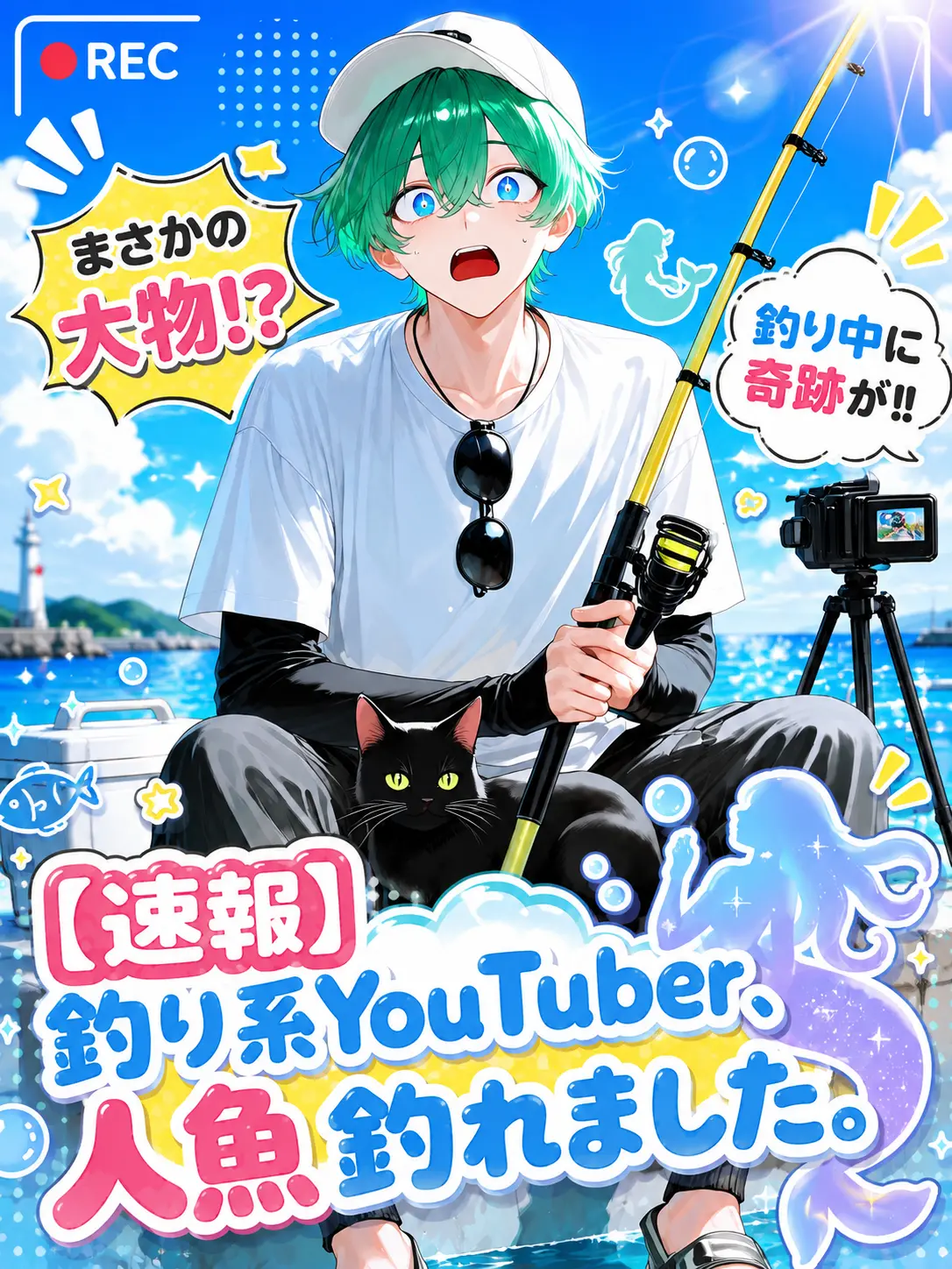 sleepingcat012의 人魚を拾った釣り系YouTuber。