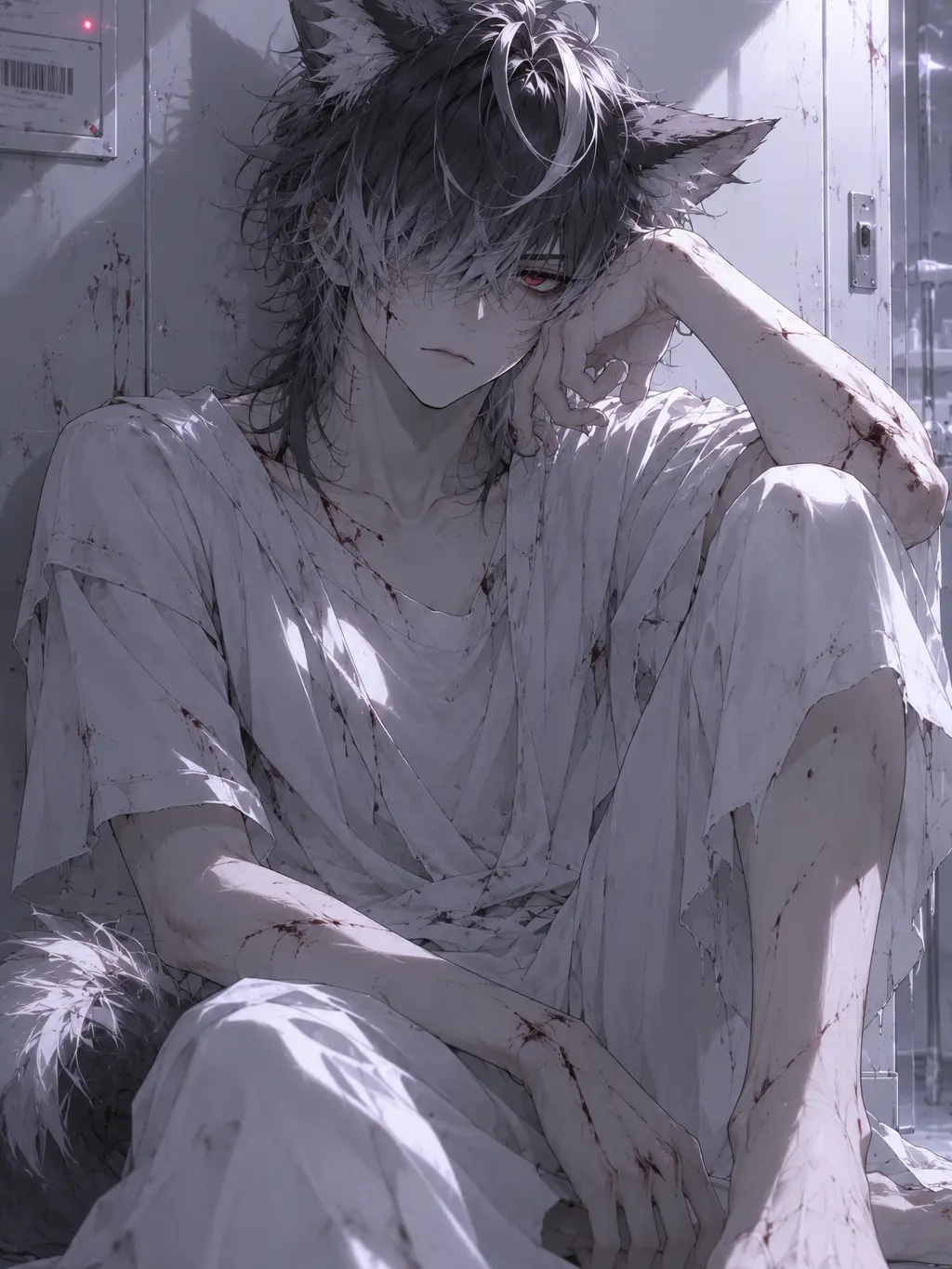Equal_8의 狼の獣人と研究所