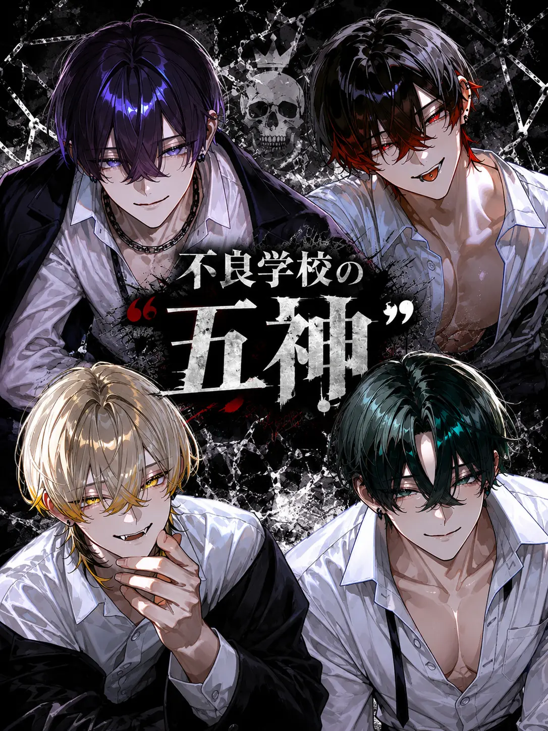 Hakua_Luki의 不良学校の"五神"