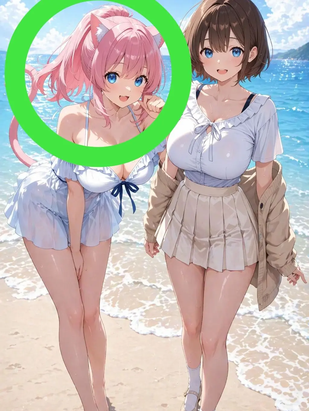 kanzakikakc의 アズサと貴方×猫と龍（猫と龍視点）