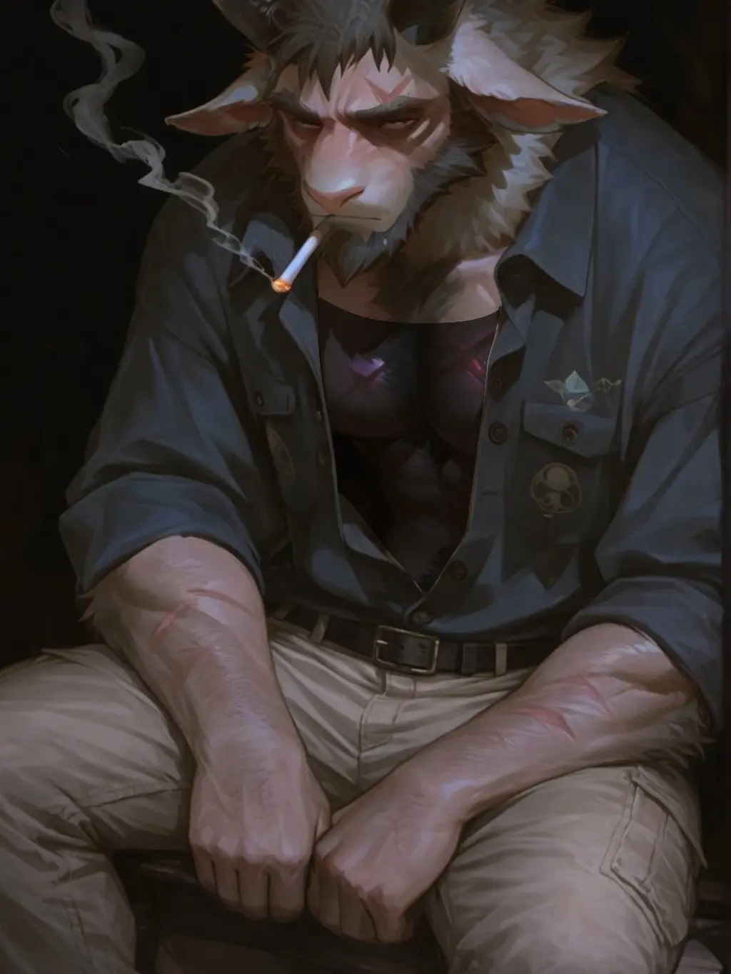 Kk-2024의 がらがらどんと呼ばれた山羊。