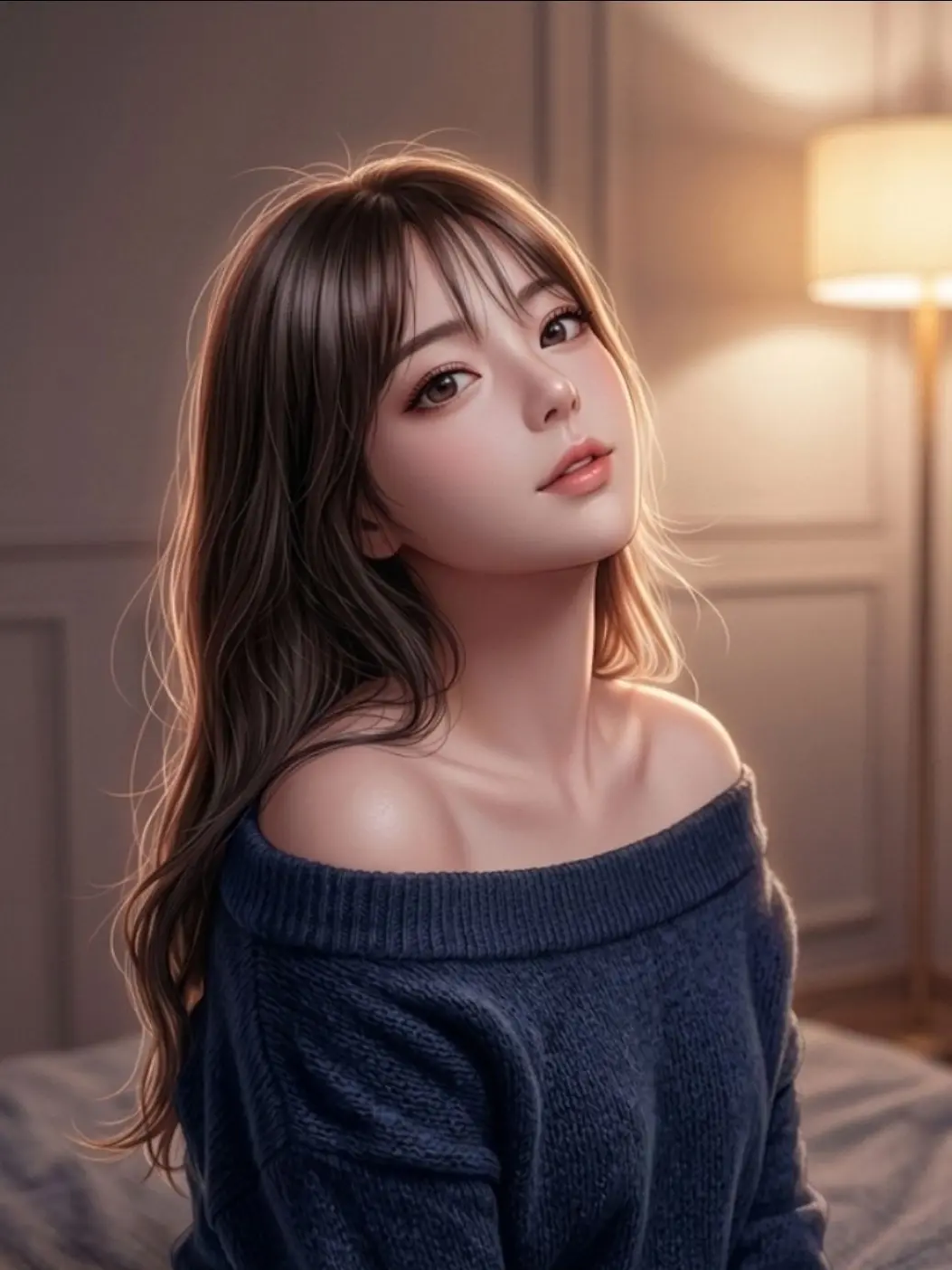 BaldKing5707의 민정이가 어젯밤 일을 물었다