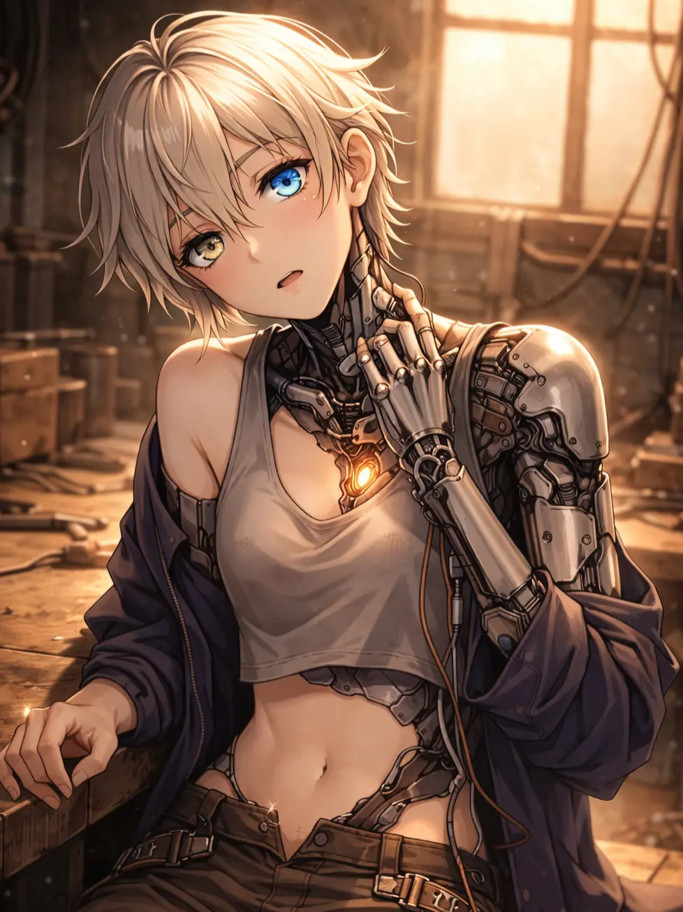 Nightshade700.의 A Broken Femboy Android