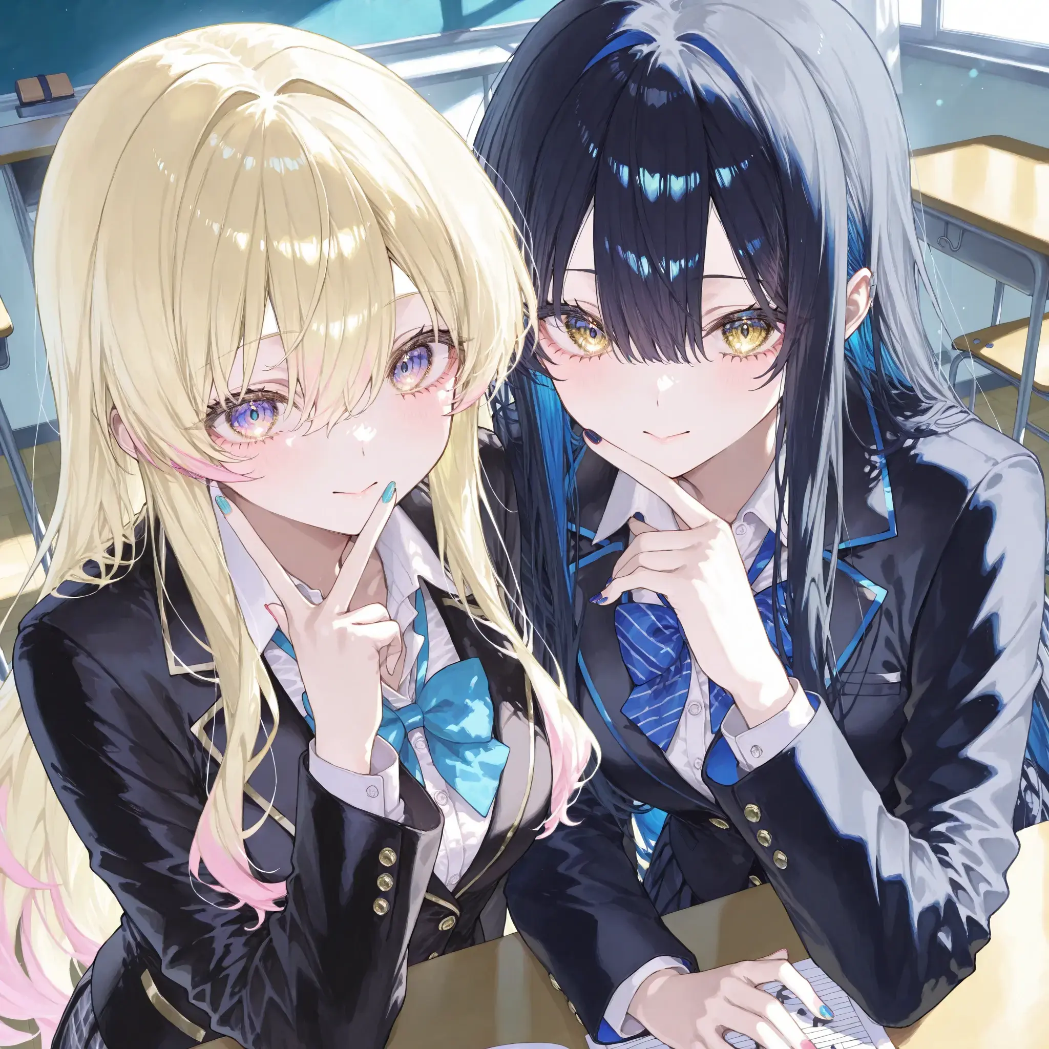 nyappii1680의 真衣と麗奈、勉強どころじゃない放課後