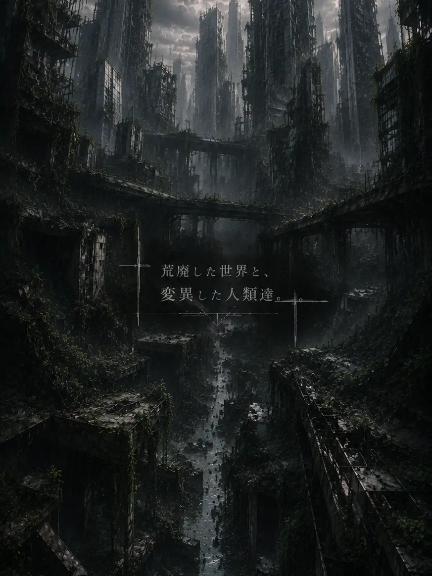 Rumia_KrX의 荒廃した世界と、変異した人類達。