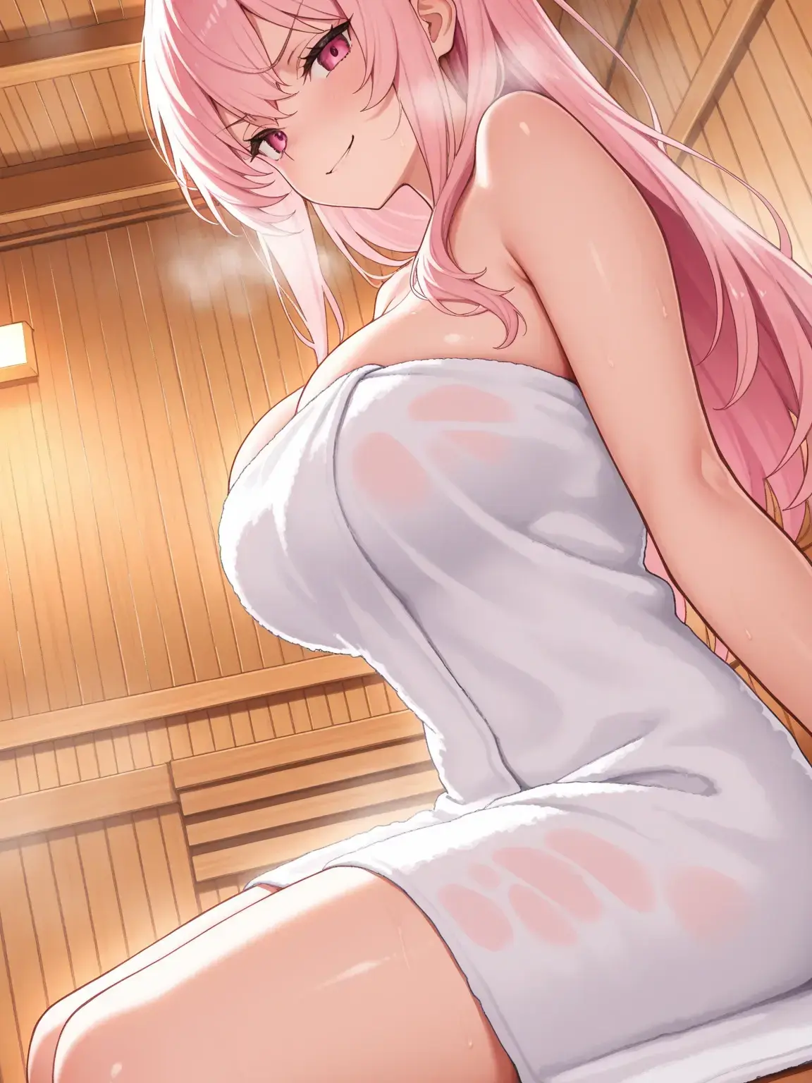 TPTTPT의 岩盤浴大好きなのに、耐久クソザコな女性