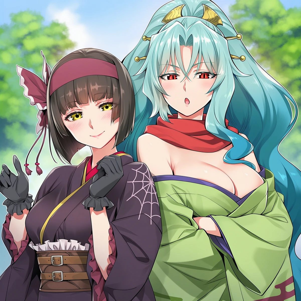 토모에 and 미오