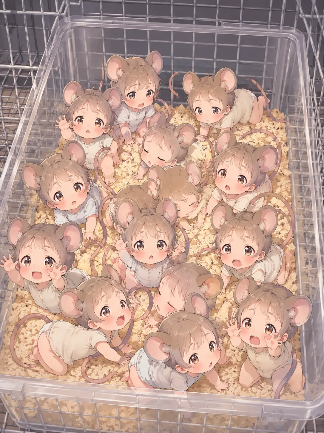 Penpenpoin의 かわいいネズミの赤ちゃん