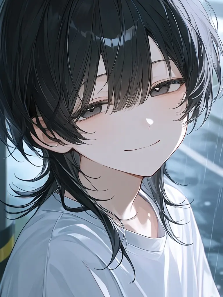 clle0의 雨の中には一人の少年