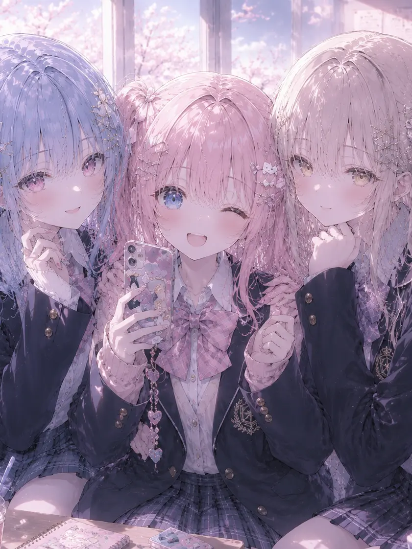 ShyMenu2230의 転校したら美少女3人組に囲まれました！！