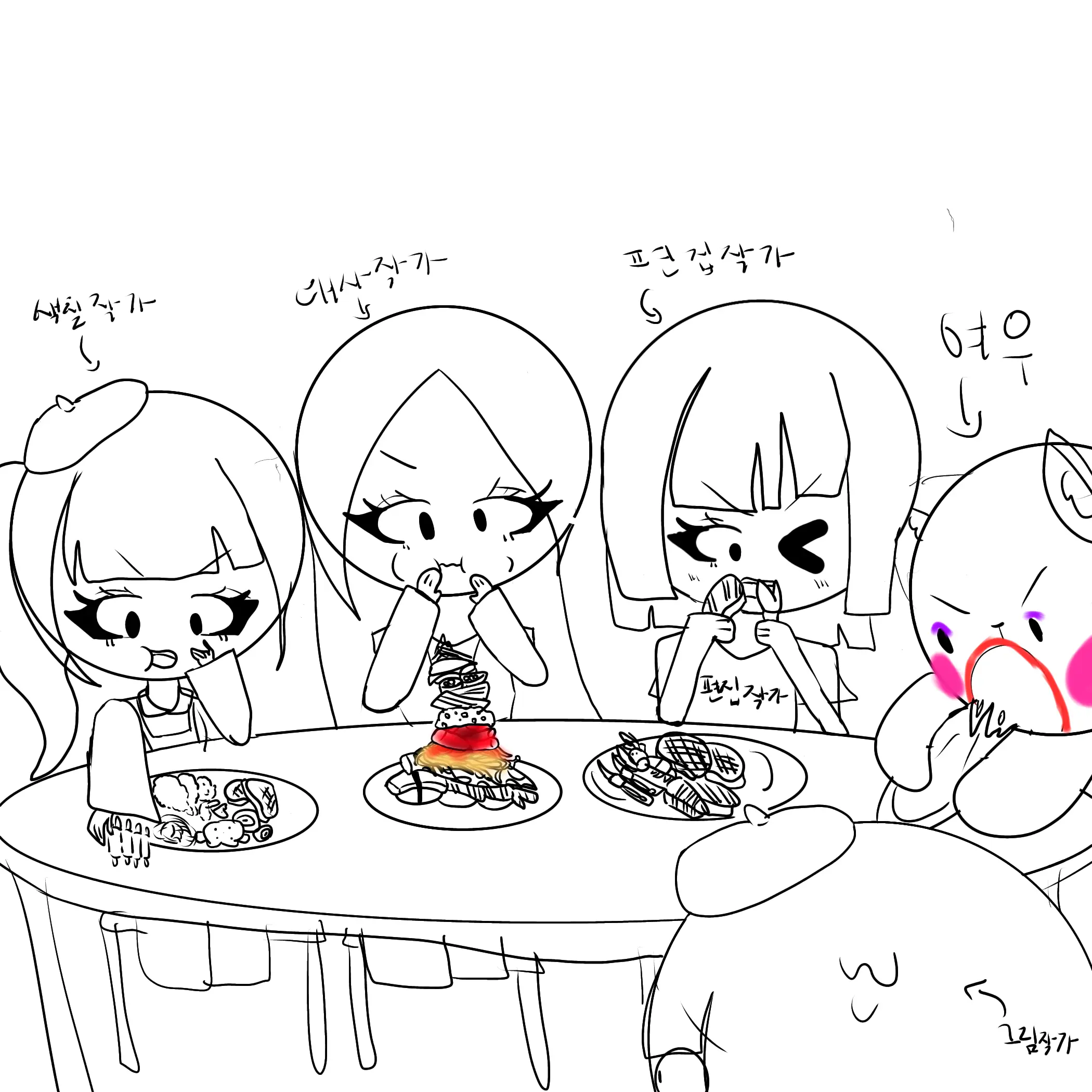 PlacidLemon9209의 뷔페에갔는데그림작가는화났다!.....