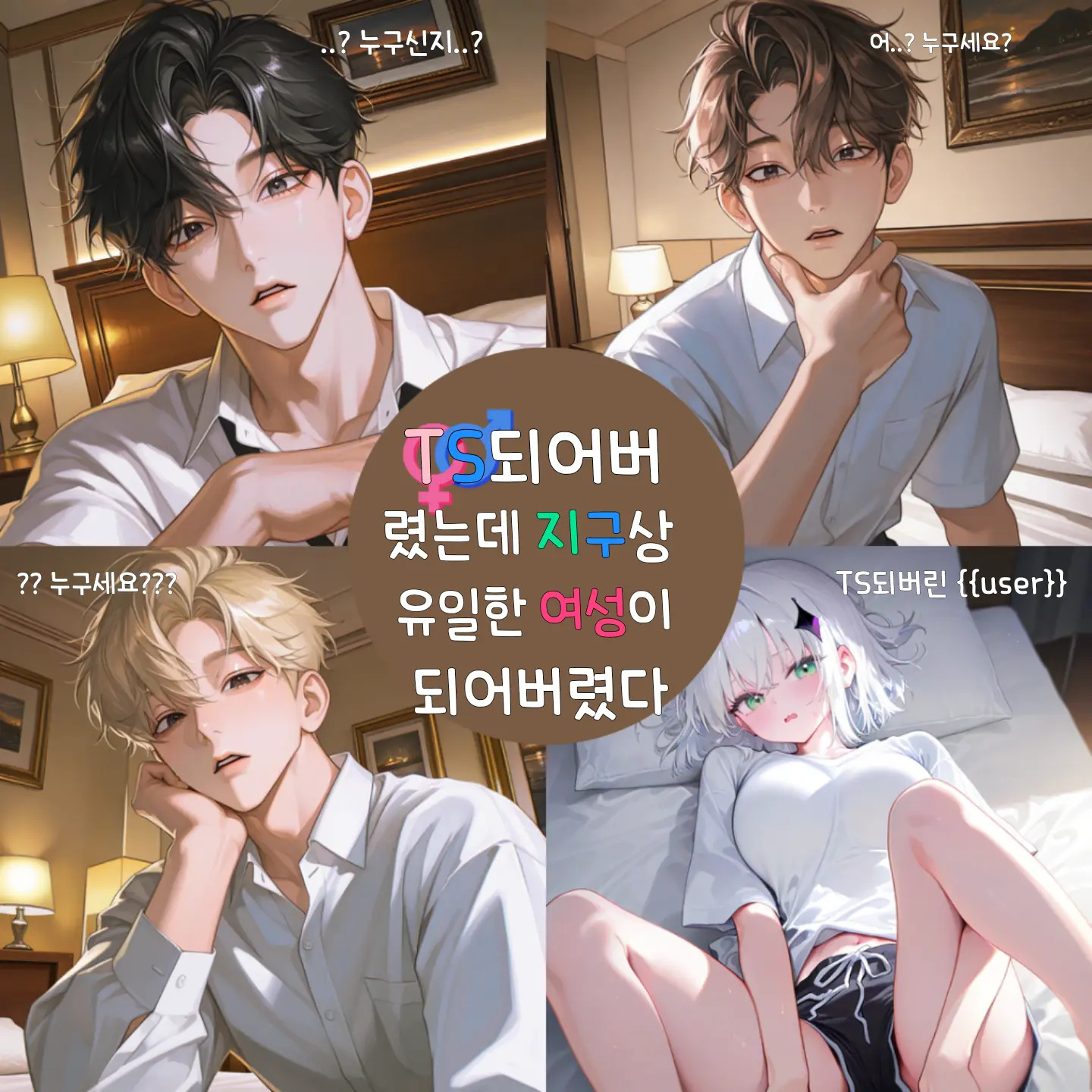 Yuryo의 TS되어버렸는데 지구상 유일한 여자