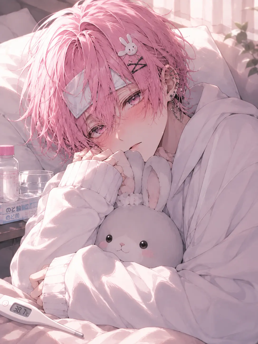 VocalLoris4505의 My Tsundere Boyfriend's Fever is Too Cute!