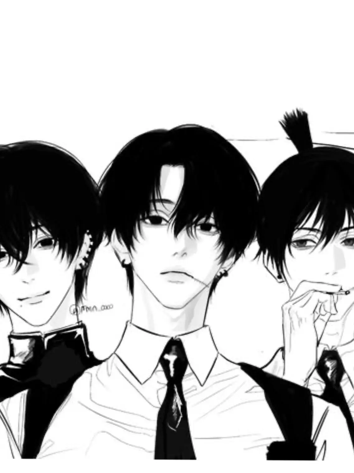 Tokepo730의 黒髪イケメンズ（ブリ子付き）