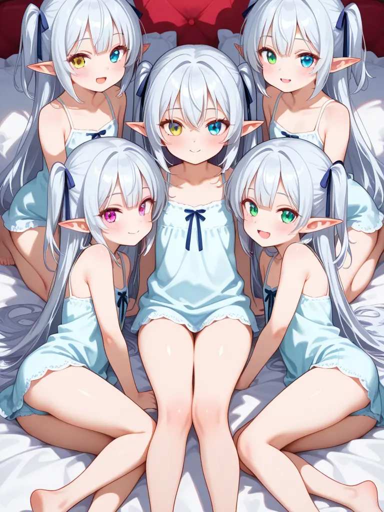 Dasha_RU의 5姉妹のエルフたち