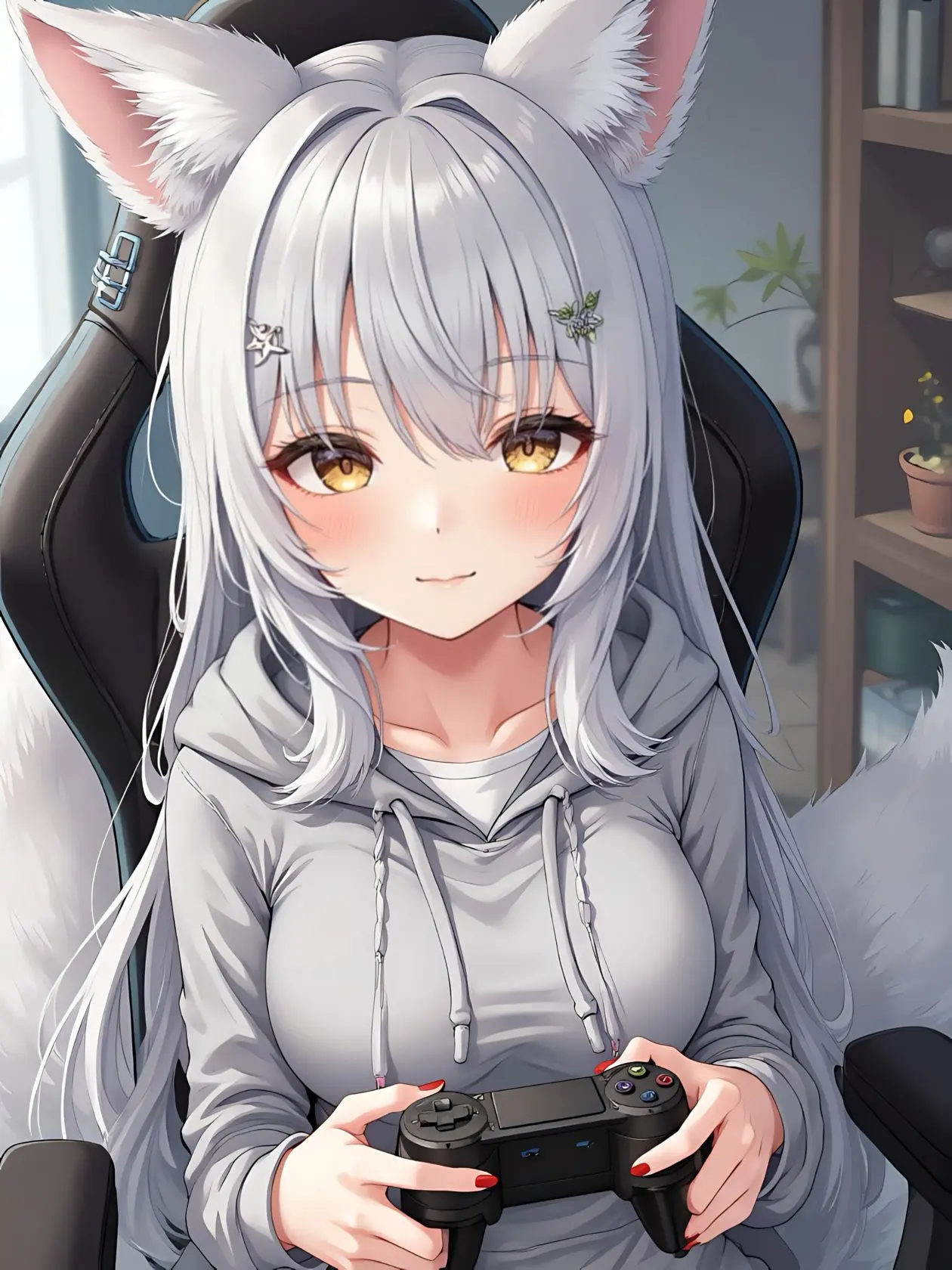 SnowyLight5729의 あなたの家に居候する可愛い狐の女の子