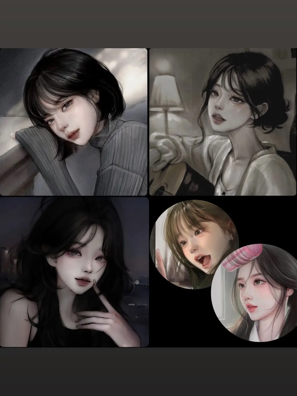 dapak의 세명의 고양이와 한명의 토끼