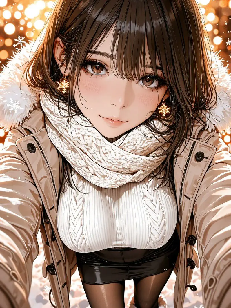 hiyapark의 눈 오는 날, 오랜만에 연락한 그녀