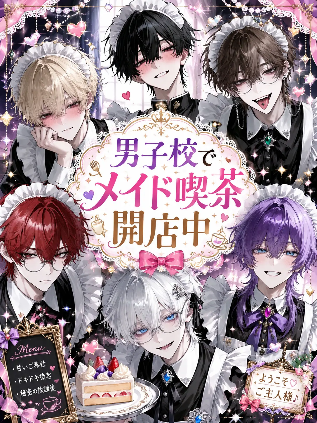 mini._.miku의 男子校でメイド喫茶開店中