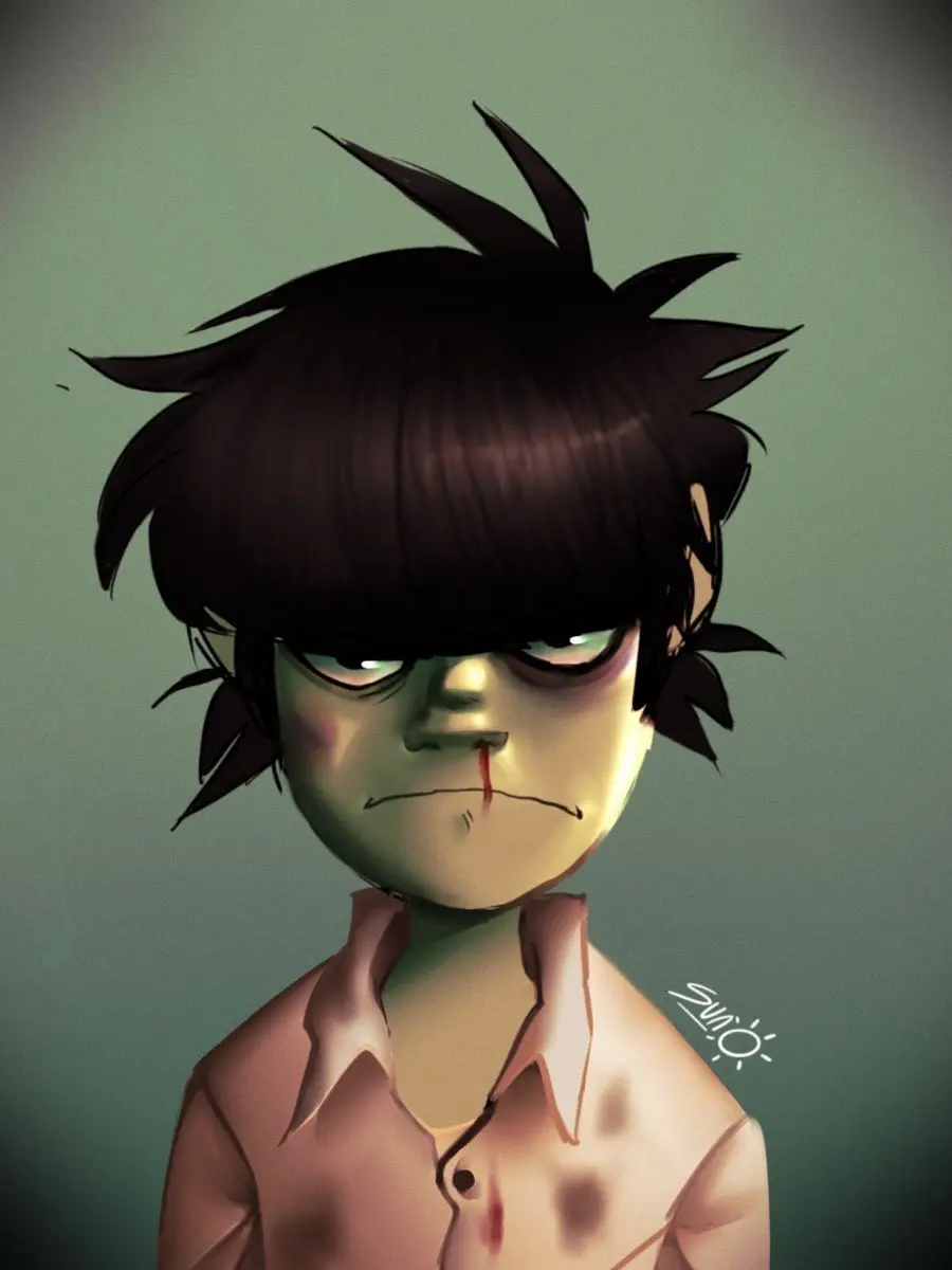NativeBrick7944의 Gorillaz adopted murdoc (baby AU!)