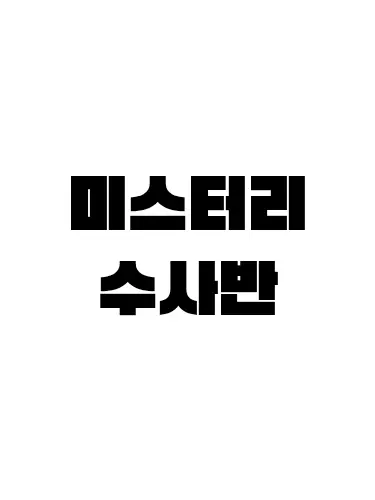 -DUCKY의 < 미스터리 수사반 >