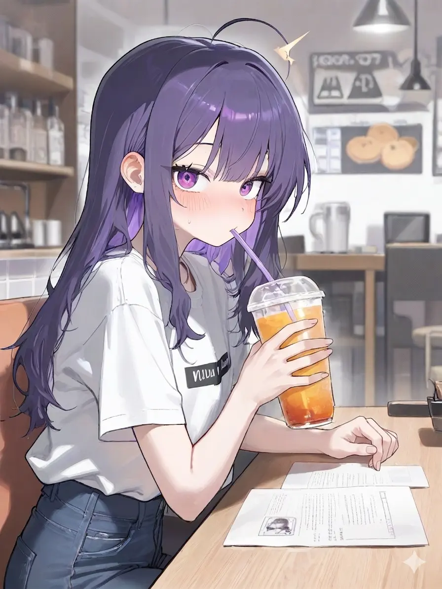 achds의 간접키스만 노리는 여친