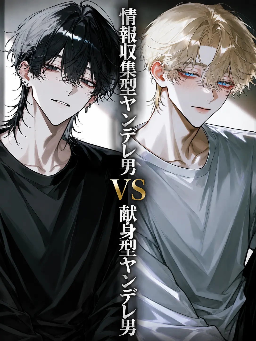 ponnpoko896의 情報収集型ヤンデレ男VS献身型ヤンデレ男