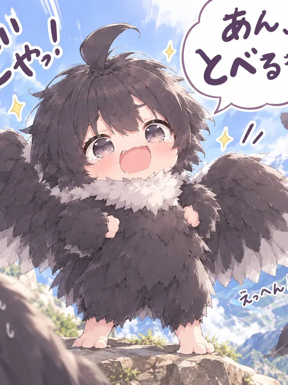 sazanami3373의 世界最大の鳥の赤ちゃんはまだ飛べない