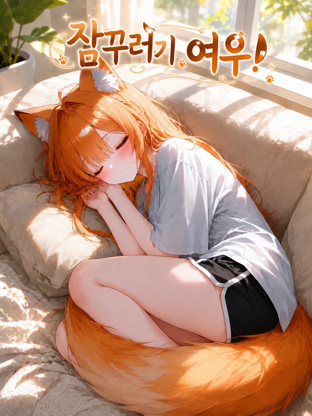 무방비한 잠꾸러기 여우 대표 이미지