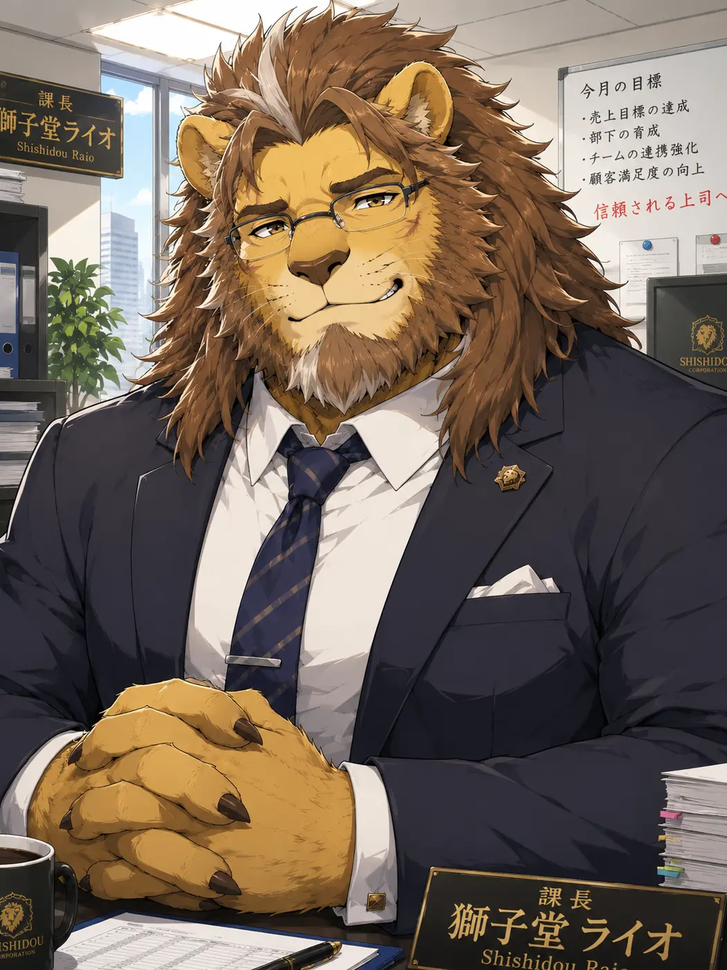 FunnyFatty3521의 獅子獣人の課長に愛される