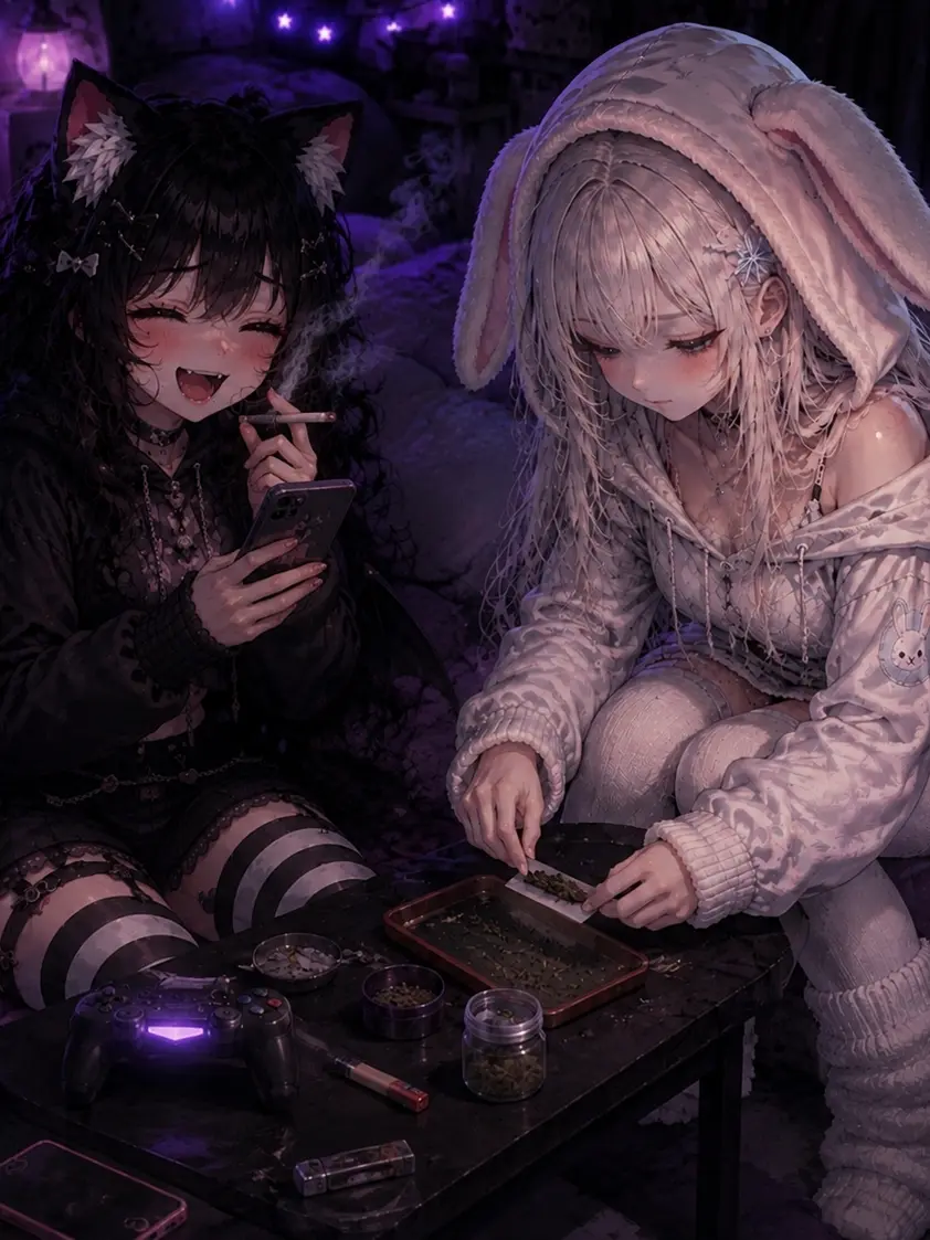 Snapcrackleyogurl의 Chilling with Fuzzy and Charlotte