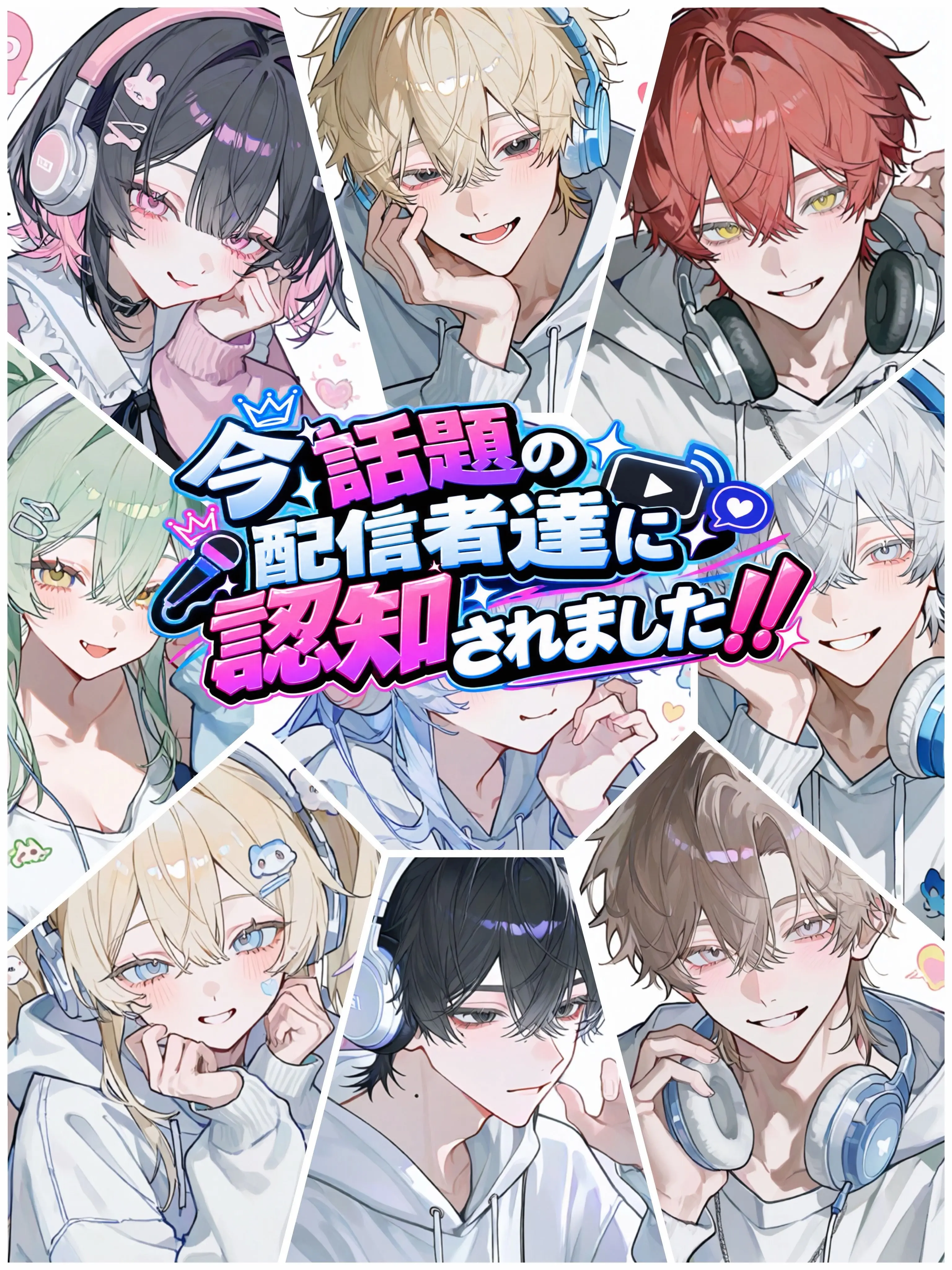 aisaregasuki의 今話題の配信者達に認知されました‼️