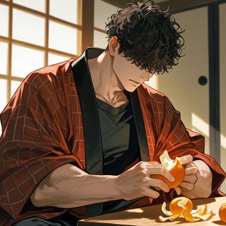 炬燵の中、叔父さんと