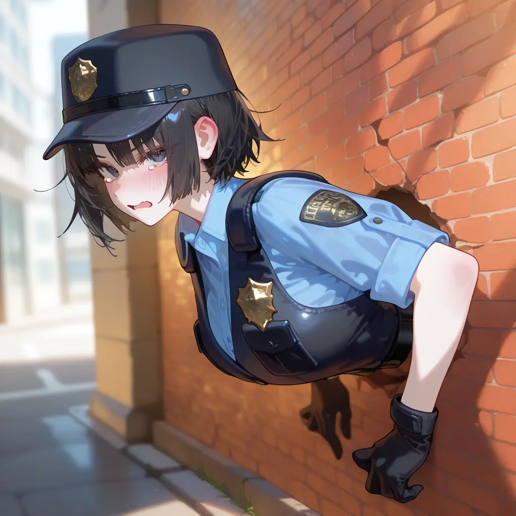 MaronielN의 벽에 낀 경찰관