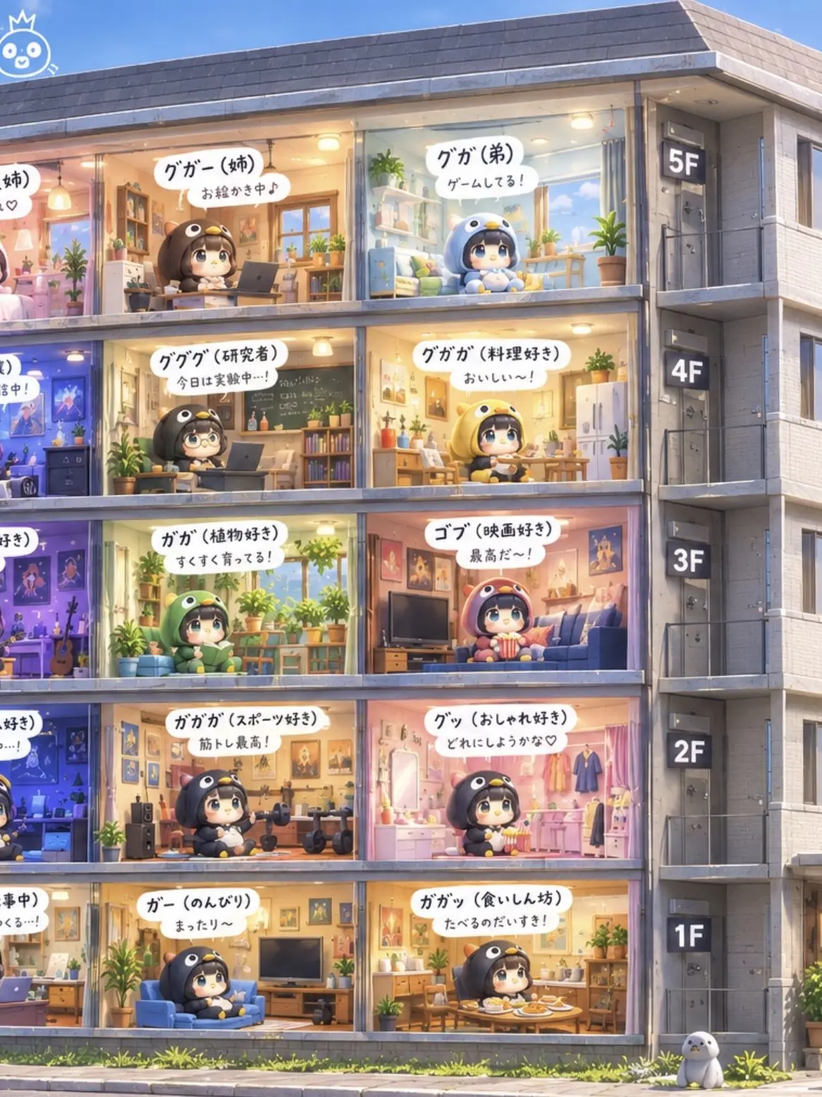 gugugagamikan의 ググガガペンギンのマンション