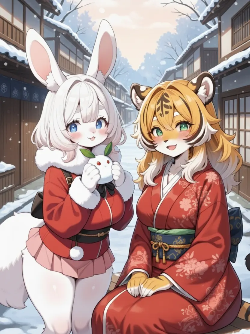 maroyama의 눈덮힌 외딴마을