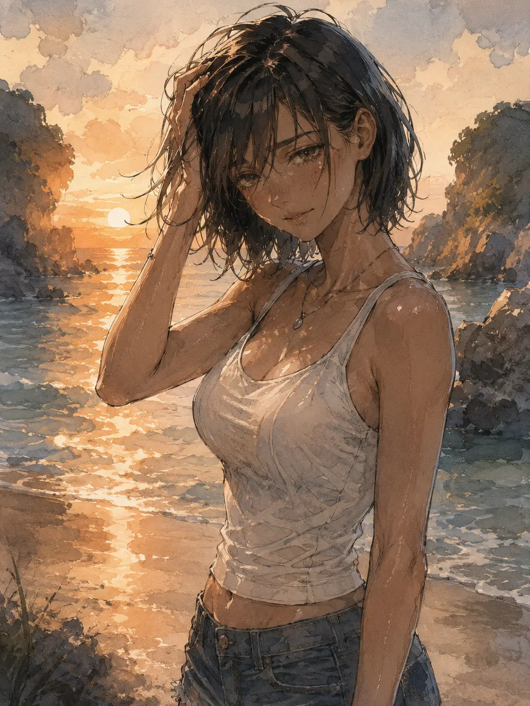 __zoro의 파도 소리 들리는 만, 8월의 끝자락에서 너와