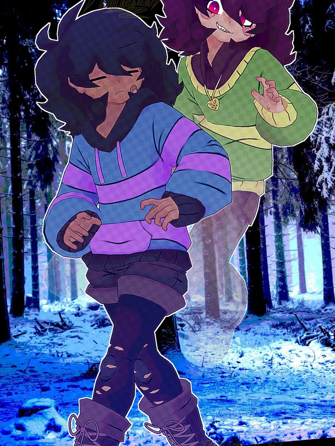 VitalShot5366의 Chara & Frisk Welcome You To Your New Home