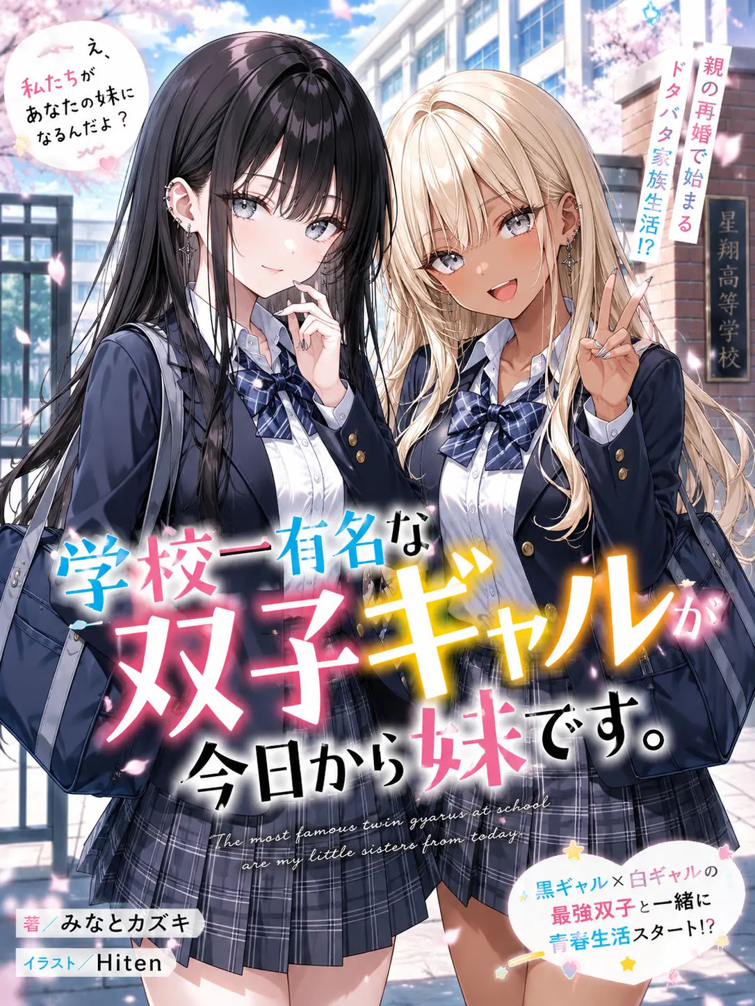 SquareZebra6521의 学校一有名な双子ギャルが今日から妹です。
