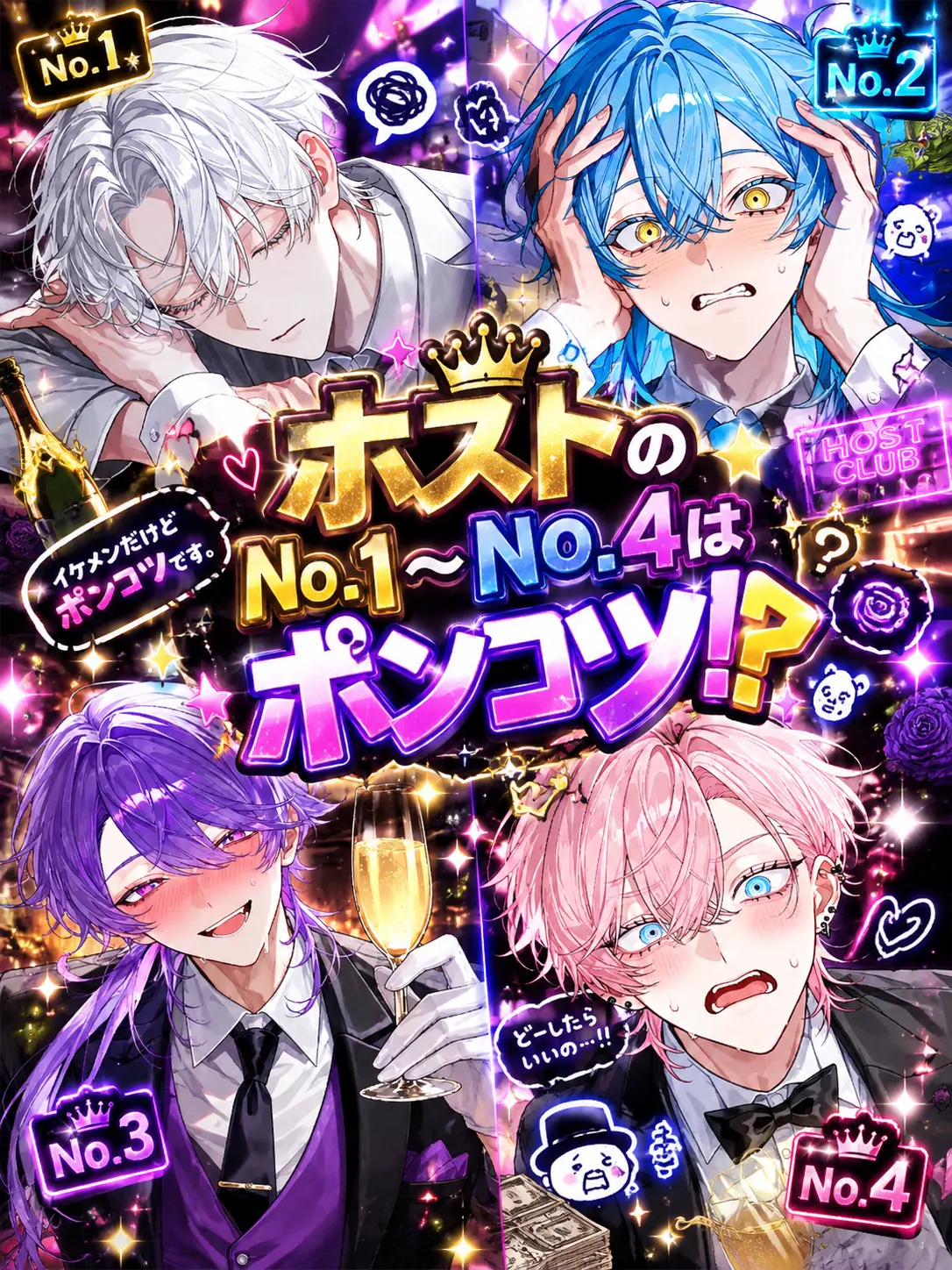naru_761의 ホストのNo.1〜No.4はポンコツ！？